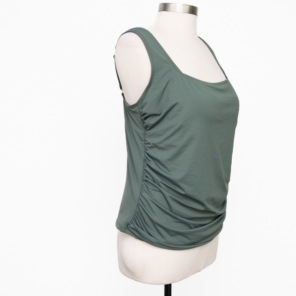 Anne Cole Swim. Square Neck Tankini Top. - Picture 3 of 9